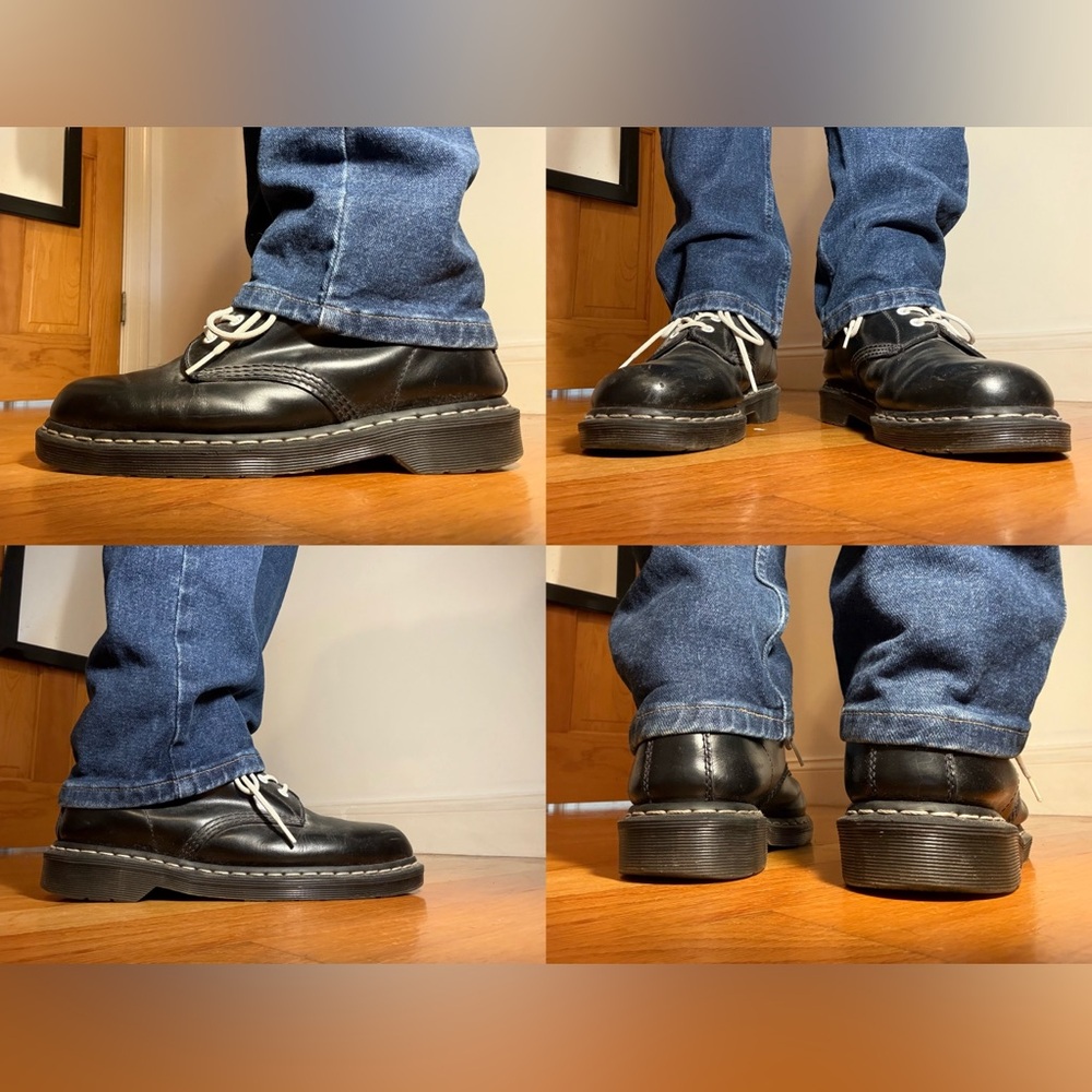 Dr. Martens Black Leather Men's Boots